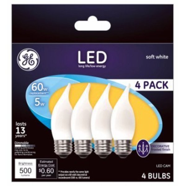 Current Ge 4Pk 5W Fros Led Bulb 37471
